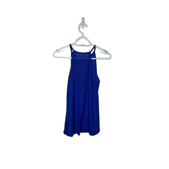 Reebok Brand Mesh Back Tank Top Royal Blue - Picture 3 of 3